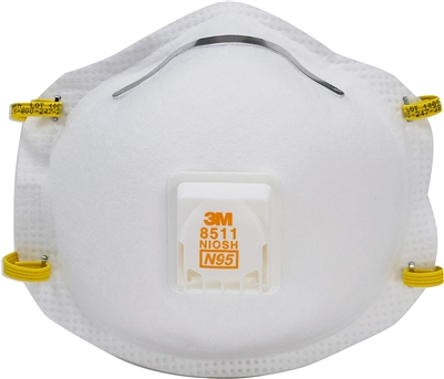 3M 8511 Particulate Respirator, N95 Dust Mask