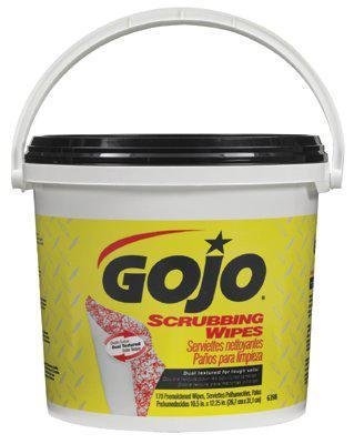 GOJO Citrus Scrubbing Wipes Bucket, Scrubbing Towels